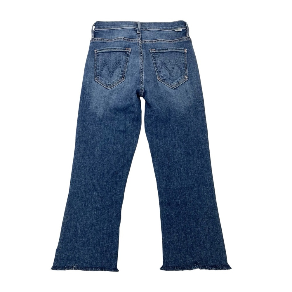 MOTHER The Insider Crop Step Fray Jeans 25 Blue - Picture 3 of 16